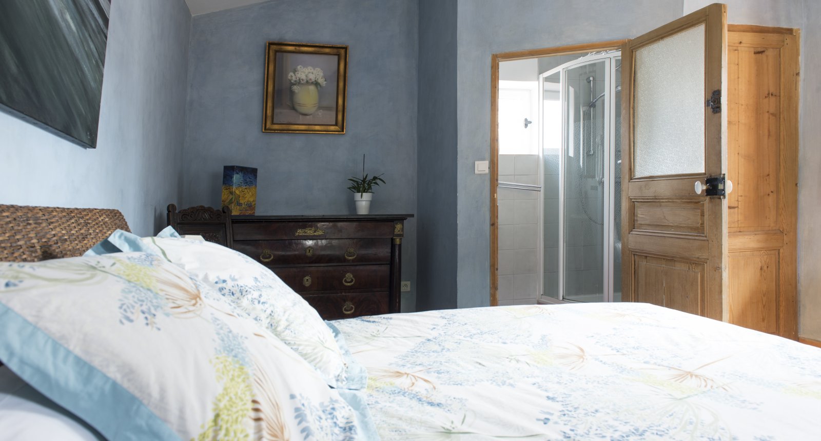 bedroom of the self-catering apartment