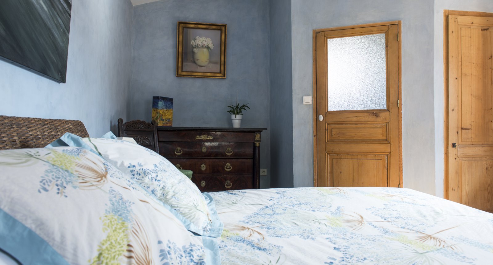 bedroom of the self-catering apartment