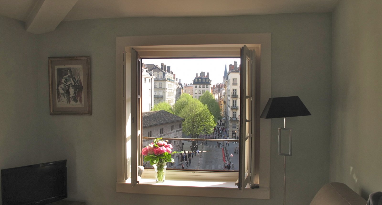 vue du salon de l'appartement meublé de tourisme